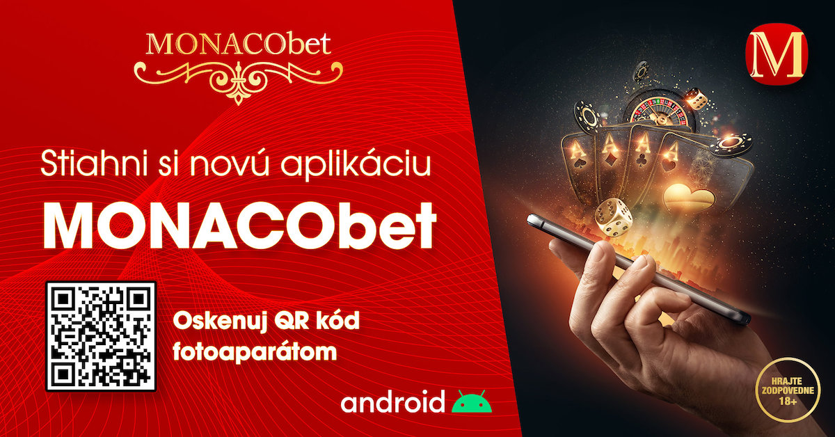 MonacoBet aplikácia – online casino v mobile