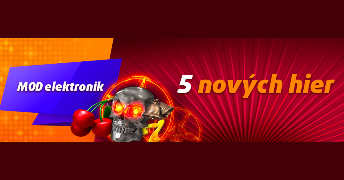 Ďalších päť nových hier od výrobcu MOD elektronik exkluzívne vo vašom Tipsport kasíne!