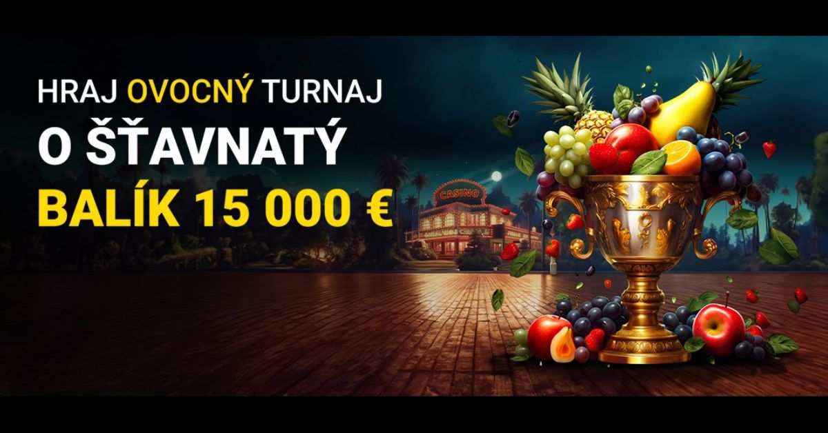 Hraj šťavnatý ovocný turnaj o balík 15 000 € vo Fortune