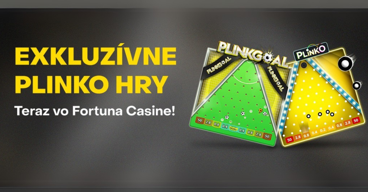 Zaži jedinečnú zábavu s exkluzívnymi novinkami Plinko vo Fortuna kasíne