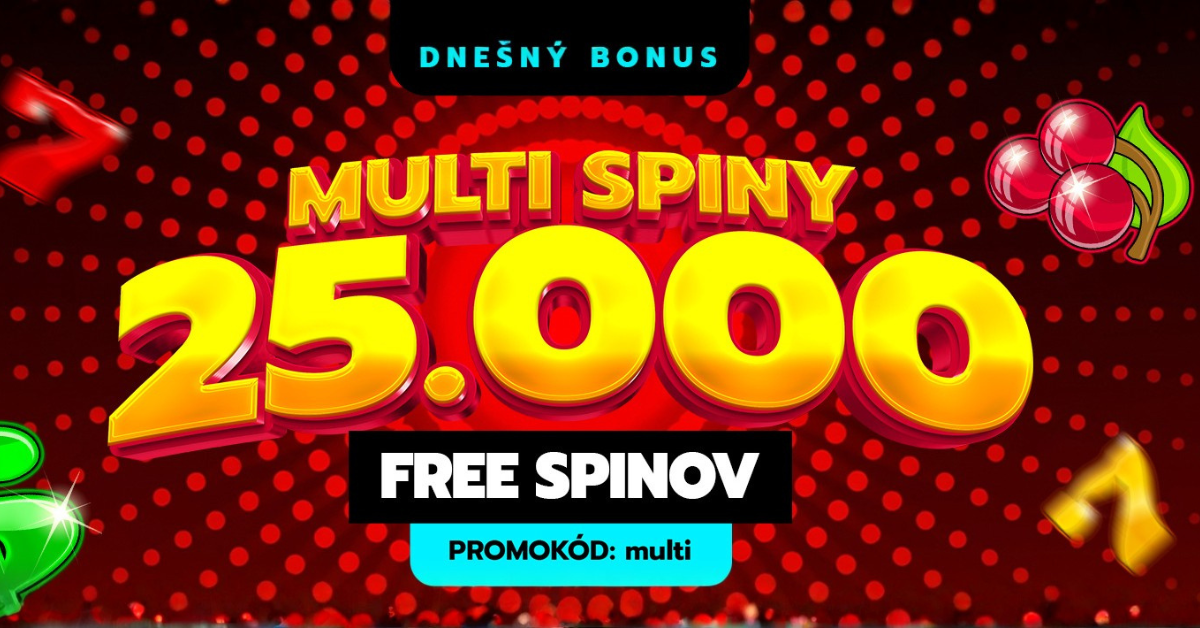 Získaj 25 FS s bonusom Multi spiny v Slovmatic kasíne