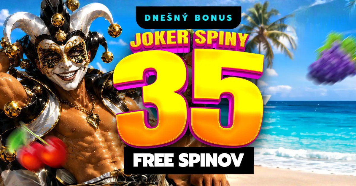 Získaj 35 FS s bonusom Joker spiny v Slovmatic online kasíne
