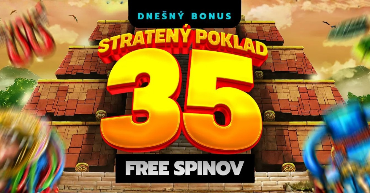 Získaj 35 FS s bonusom Stratený poklad v Slovmatic online kasíne