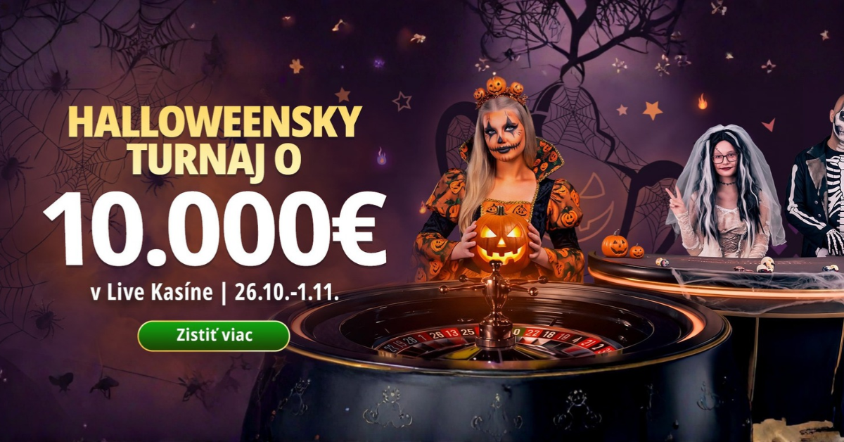 Halloweensky turnaj o 10 000 € v MONACObet online kasíne