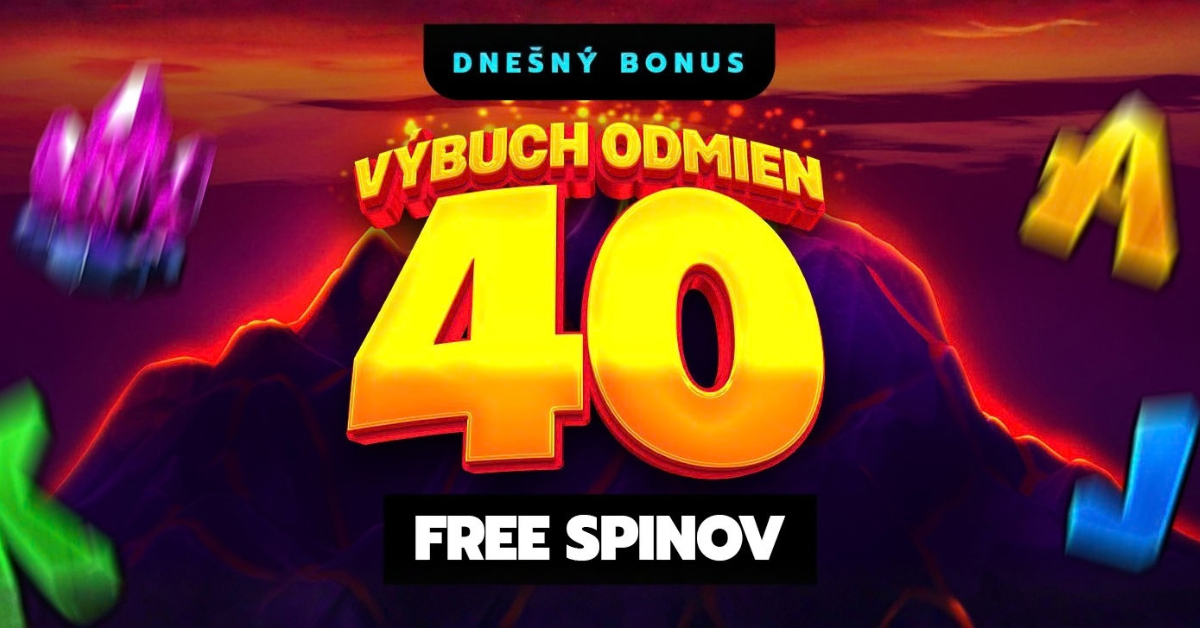 Získaj 40 FS s bonusom Výbuch odmien v Slovmatic kasíne